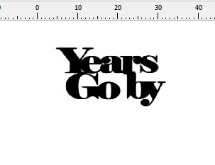 Years go By 50 x 35 mm pack of 10